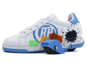 Breezy Rollers Sneakers Splash wit/blauw