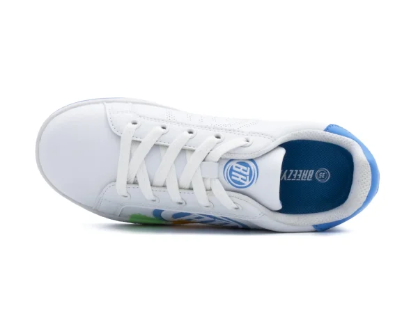 Breezy Rollers Sneakers Splash wit/blauw