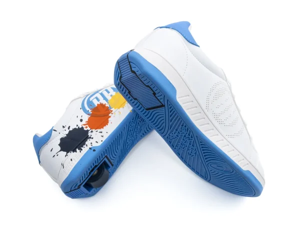 Breezy Rollers Sneakers Splash wit/blauw